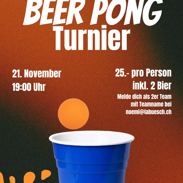 Fr. 21.11.2025 - Bierpong Turnier