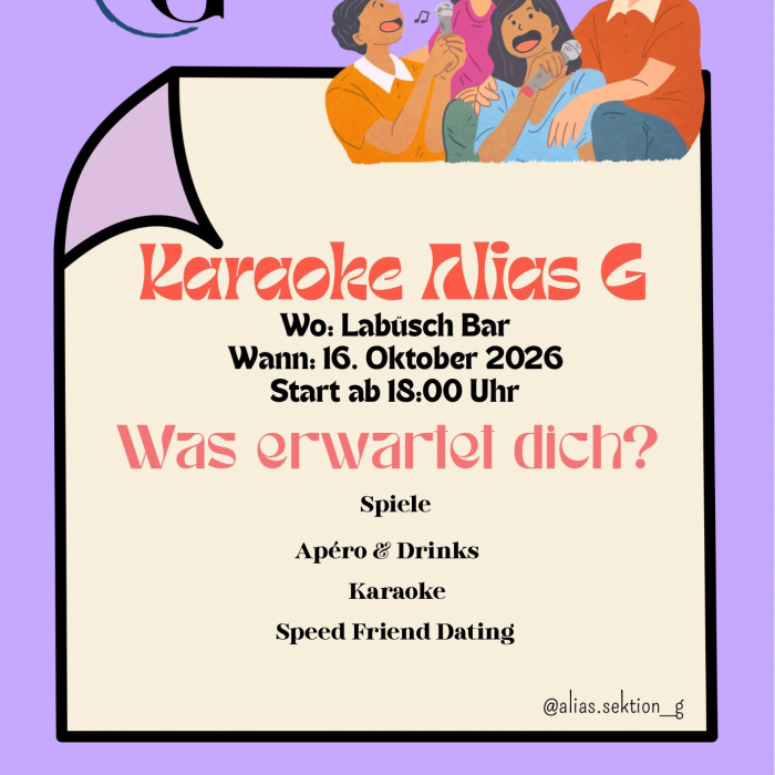 Fr 16.10.206 - Alias ZHAW Karaoke Party